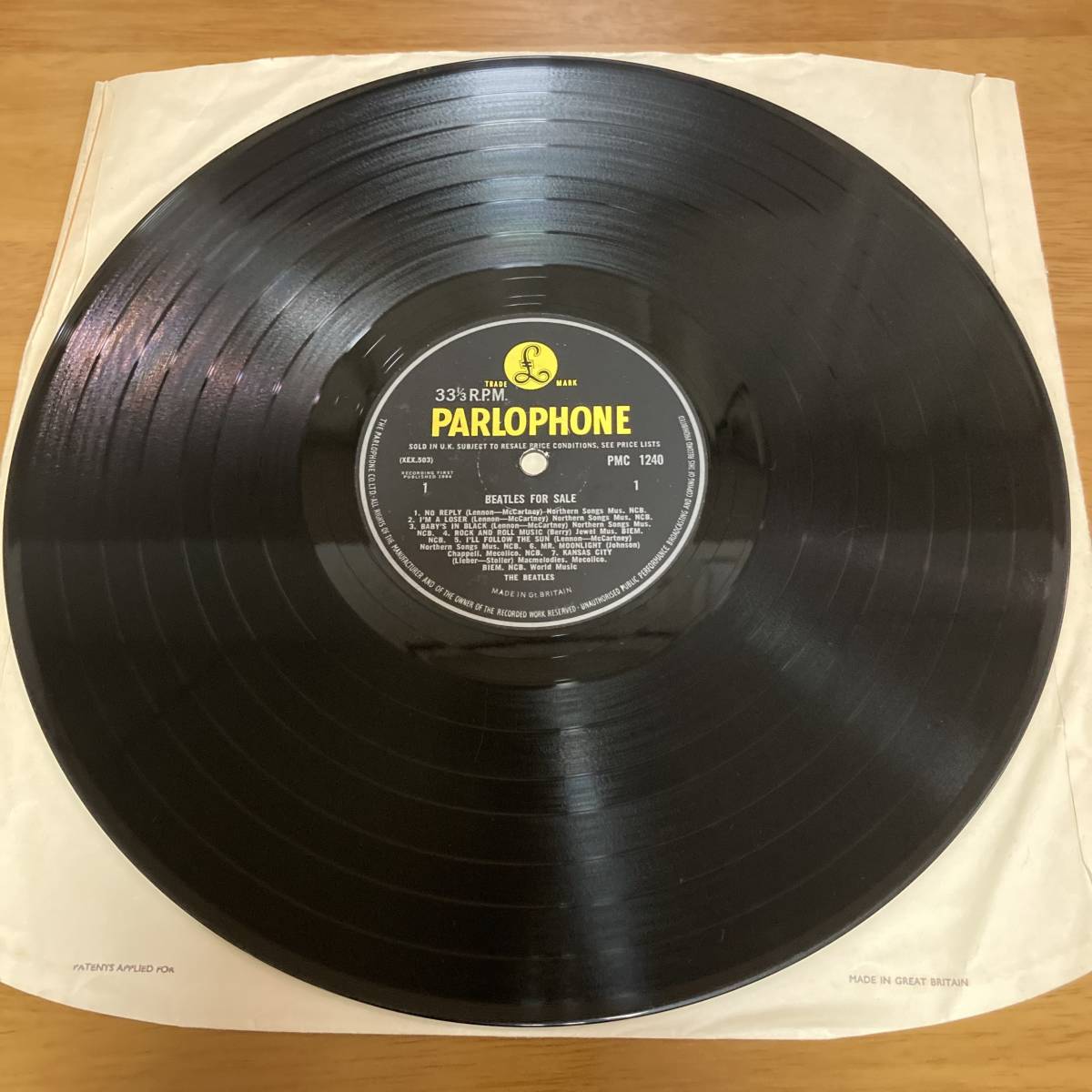 UK盤イエロー・パーロフォン マト4N/3N BEATLES FOR SALE/mono UK盤イエロー・パーロフォン マト4N/3N BEATLES FOR SALE/mono