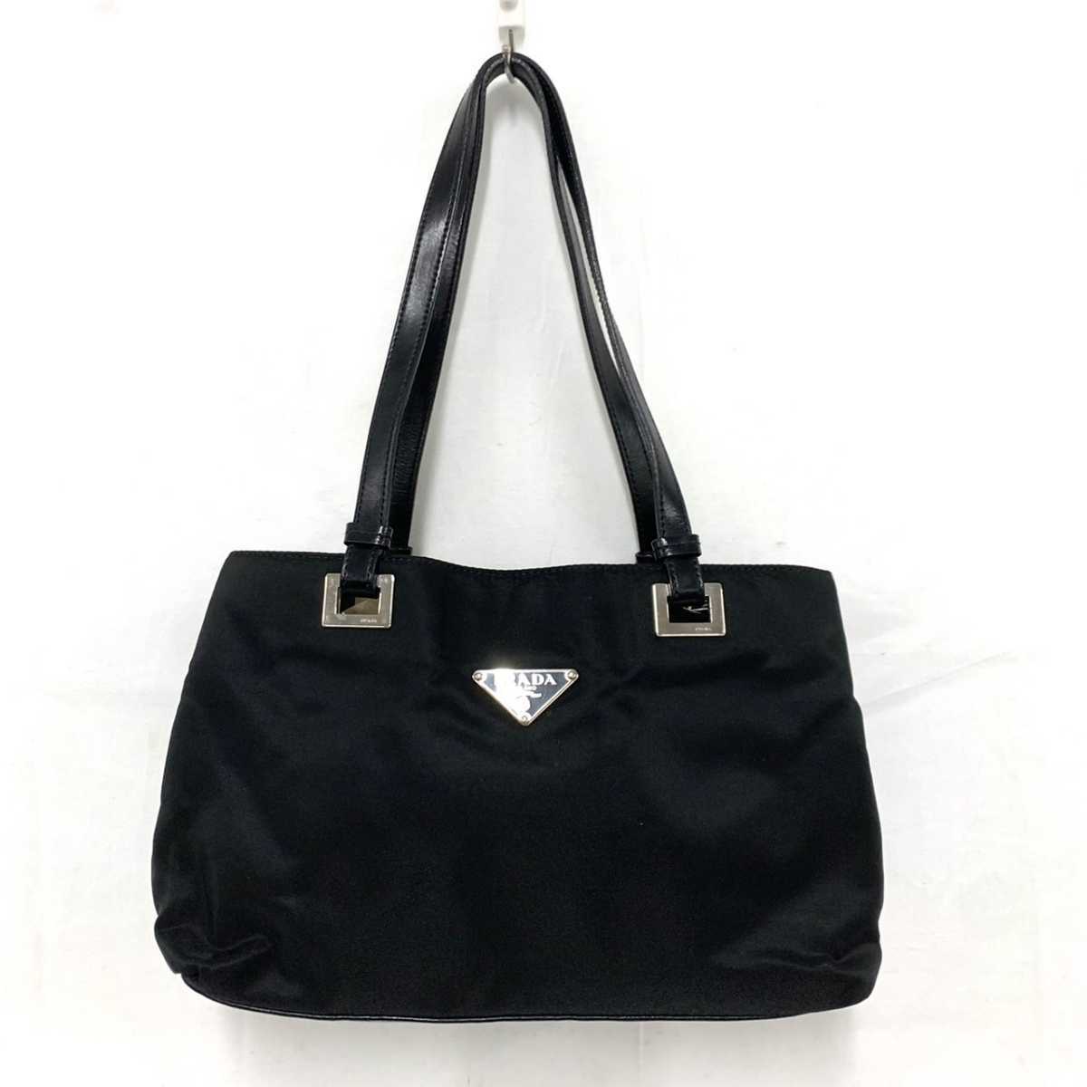 ☆PRADA PRADA プラダ ナイロン×レザー 手提げかばん レディース 