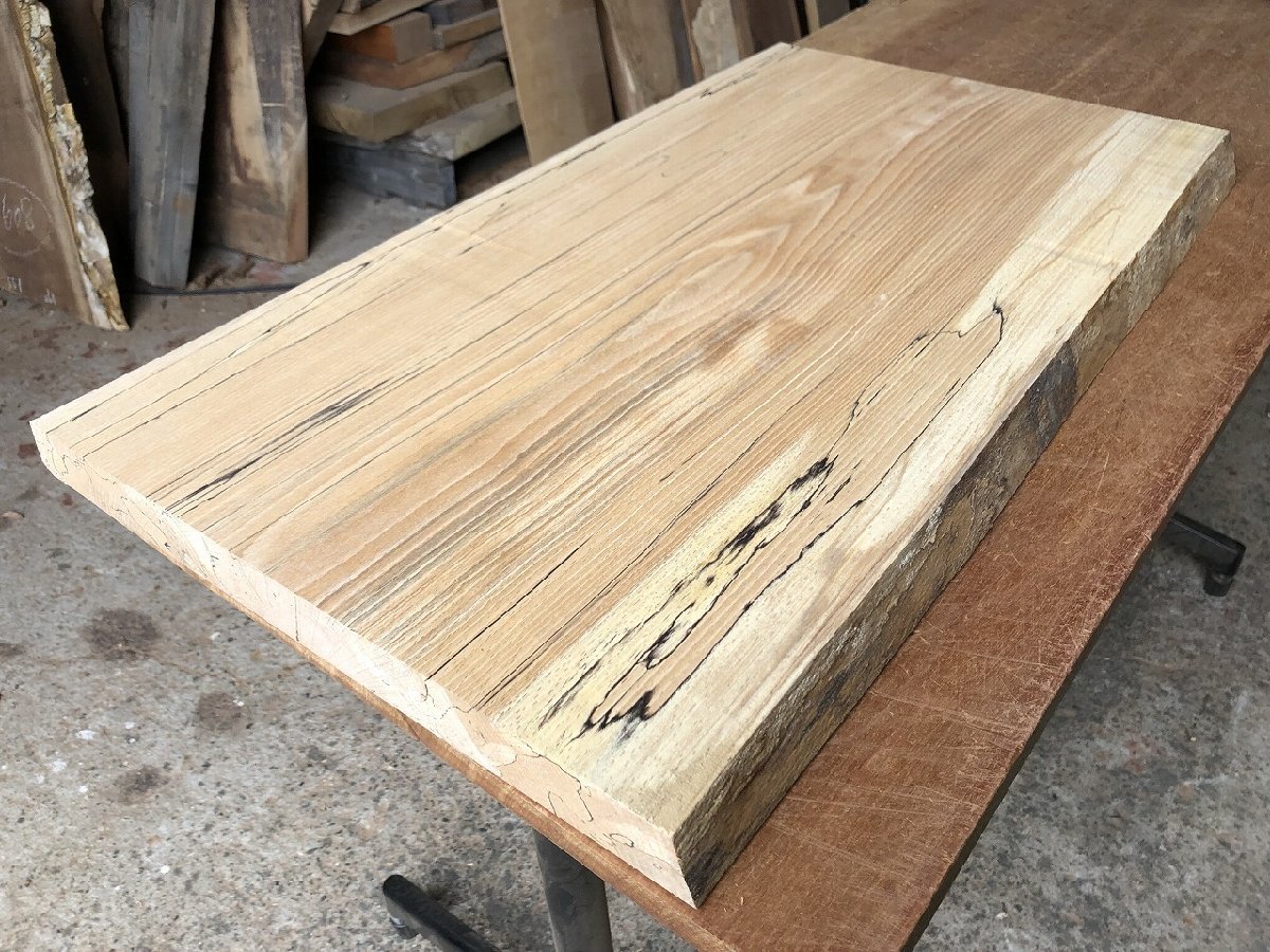  M549 ブナ スポルテッド 一枚板 材料 天然木 無垢材 木材 乾燥材 銘木 材 DIY 712&times; 430&times;38㎜ 鬼童銘木(その他)｜売買されたオークション情報、yahooの商品情報をアーカイブ公開 - オークフ 板、シート