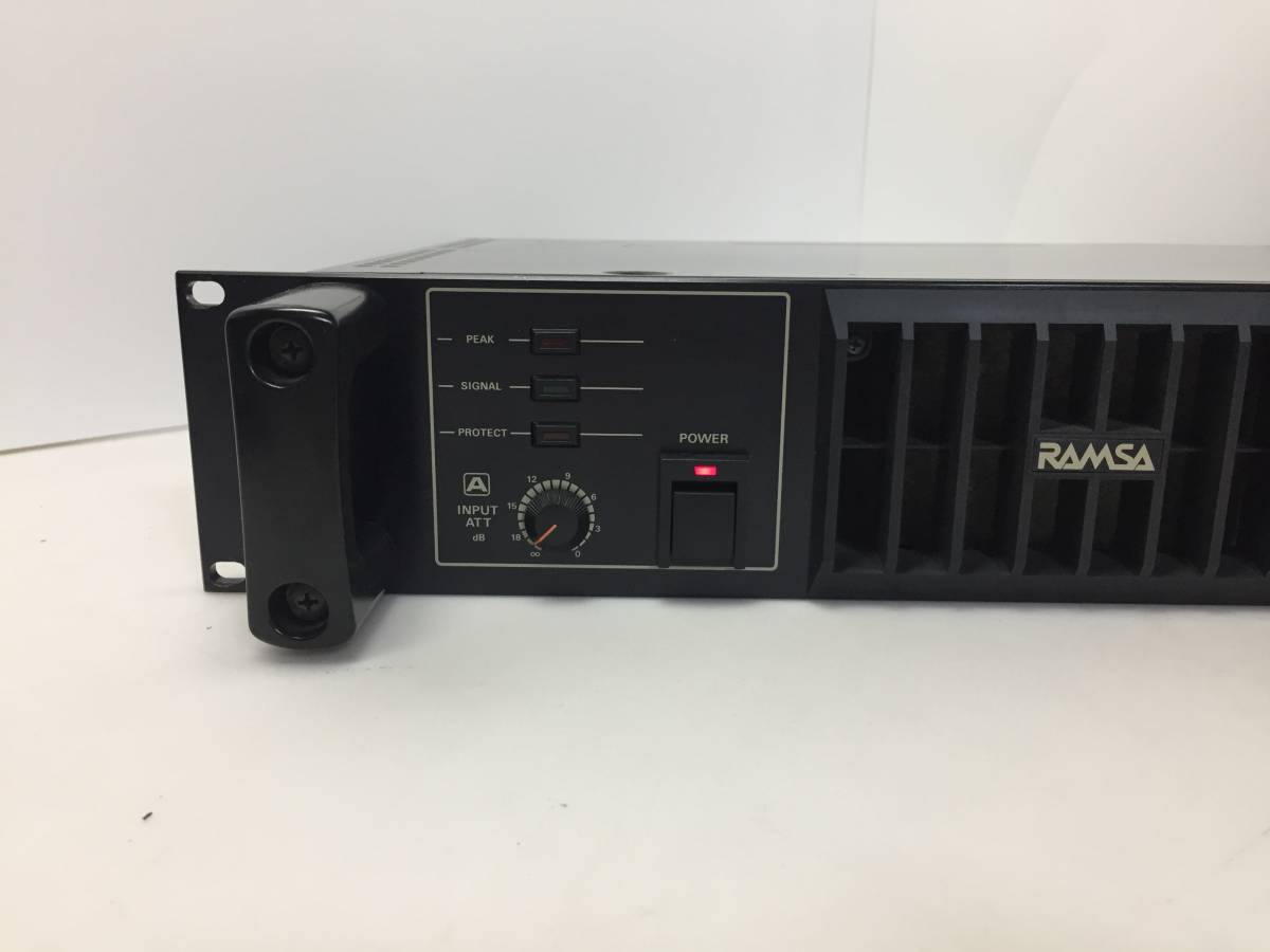 新作，爆買い ☆【通電OK】National RAMSA 2チャンネル パワーアンプ