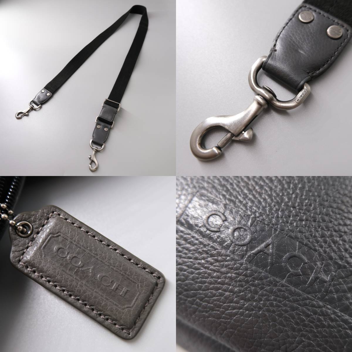 1円 美品 COACH コーチ F70354 キャムデン レザー ジップトップ