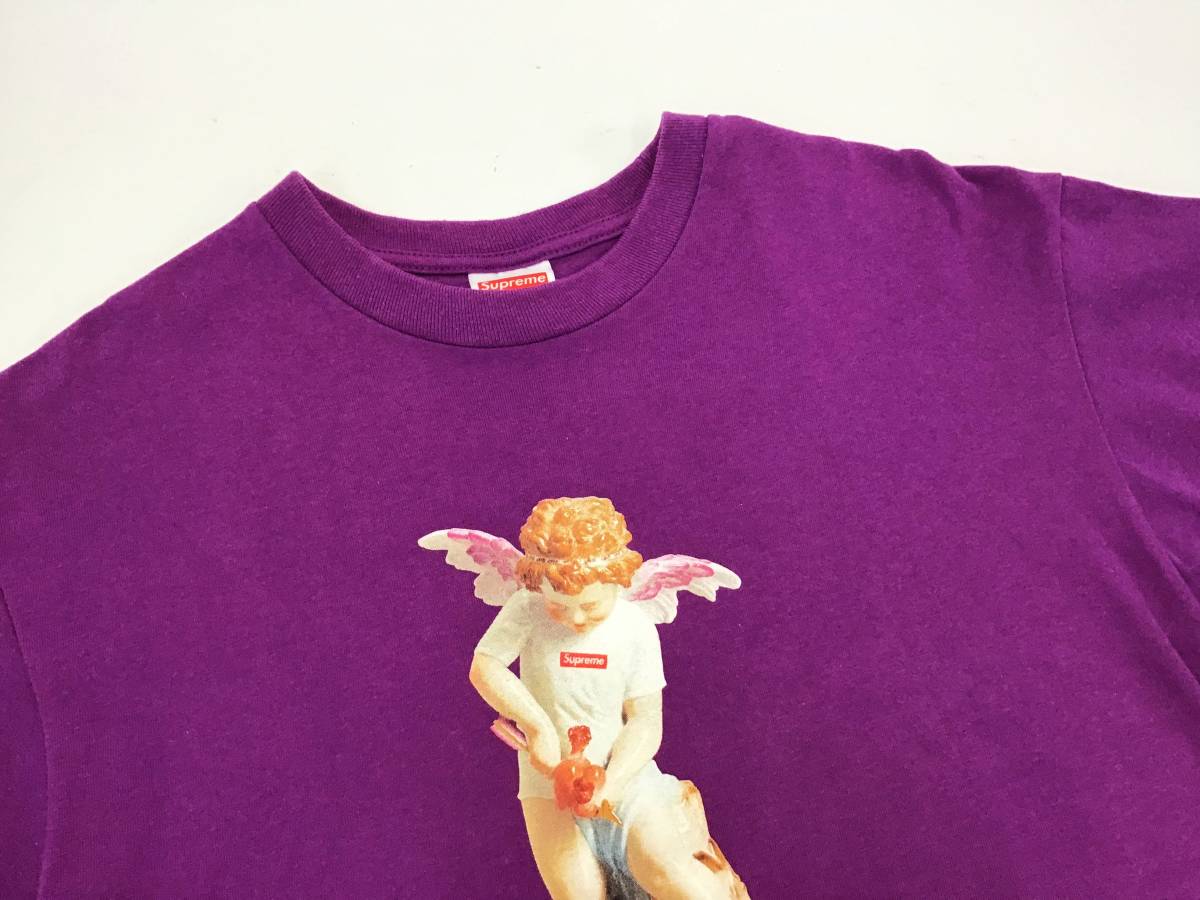 supreme 半袖 Tシャツ Sサイズ Cupid Tee 紫/パープル プリント 