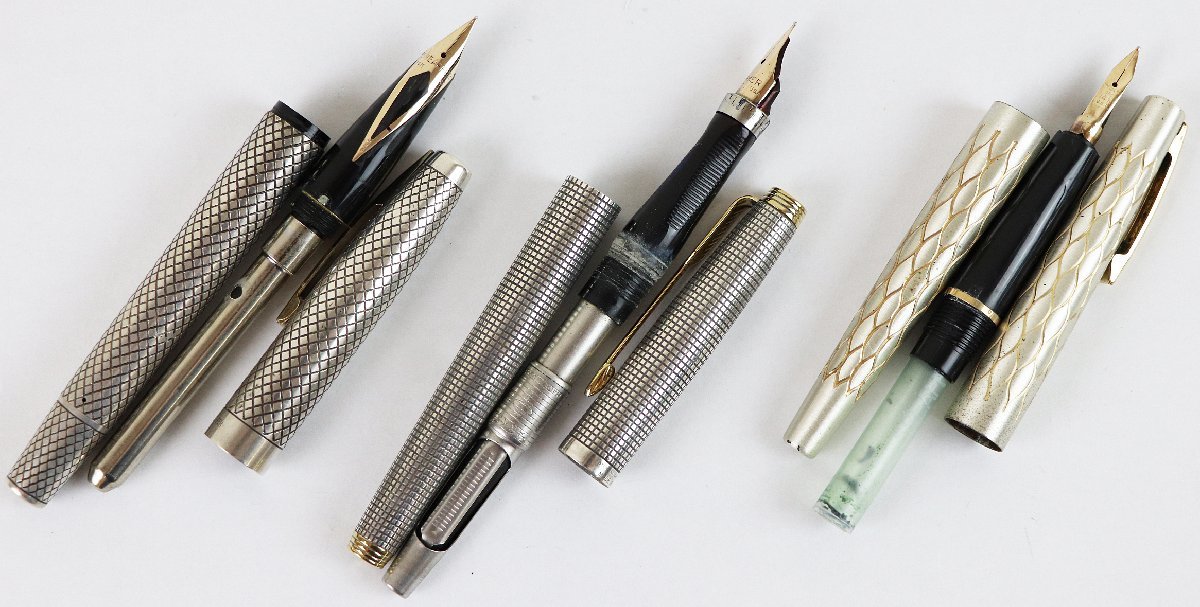 P◇ジャンク品◇万年筆 3本セット 14K SHEAFFER2本/PARKER アメリカ製