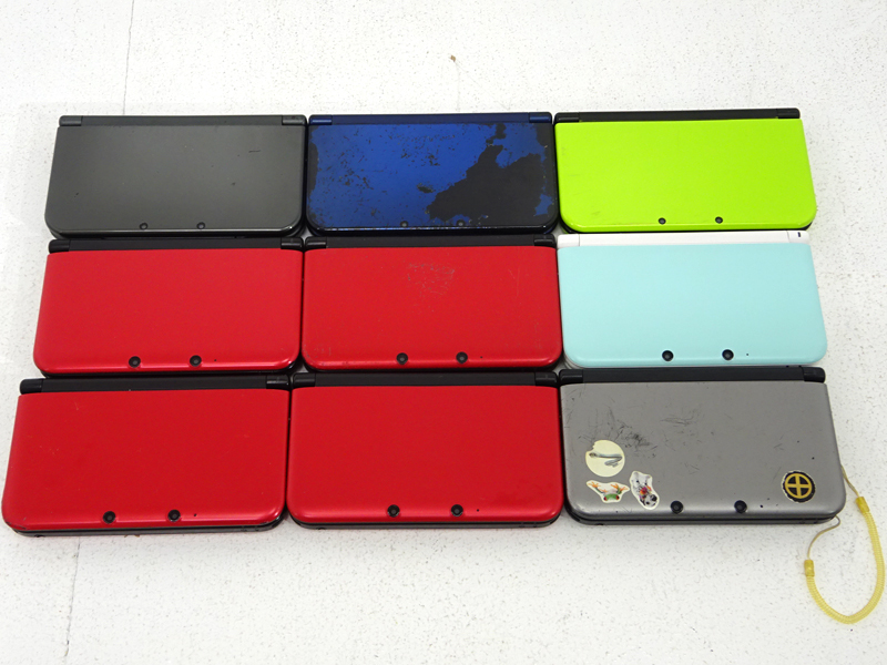 ☆ジャンク☆Nintendo 3DSLL 6台/New3DSLL 3台 計9台 まとめ売り 部品  