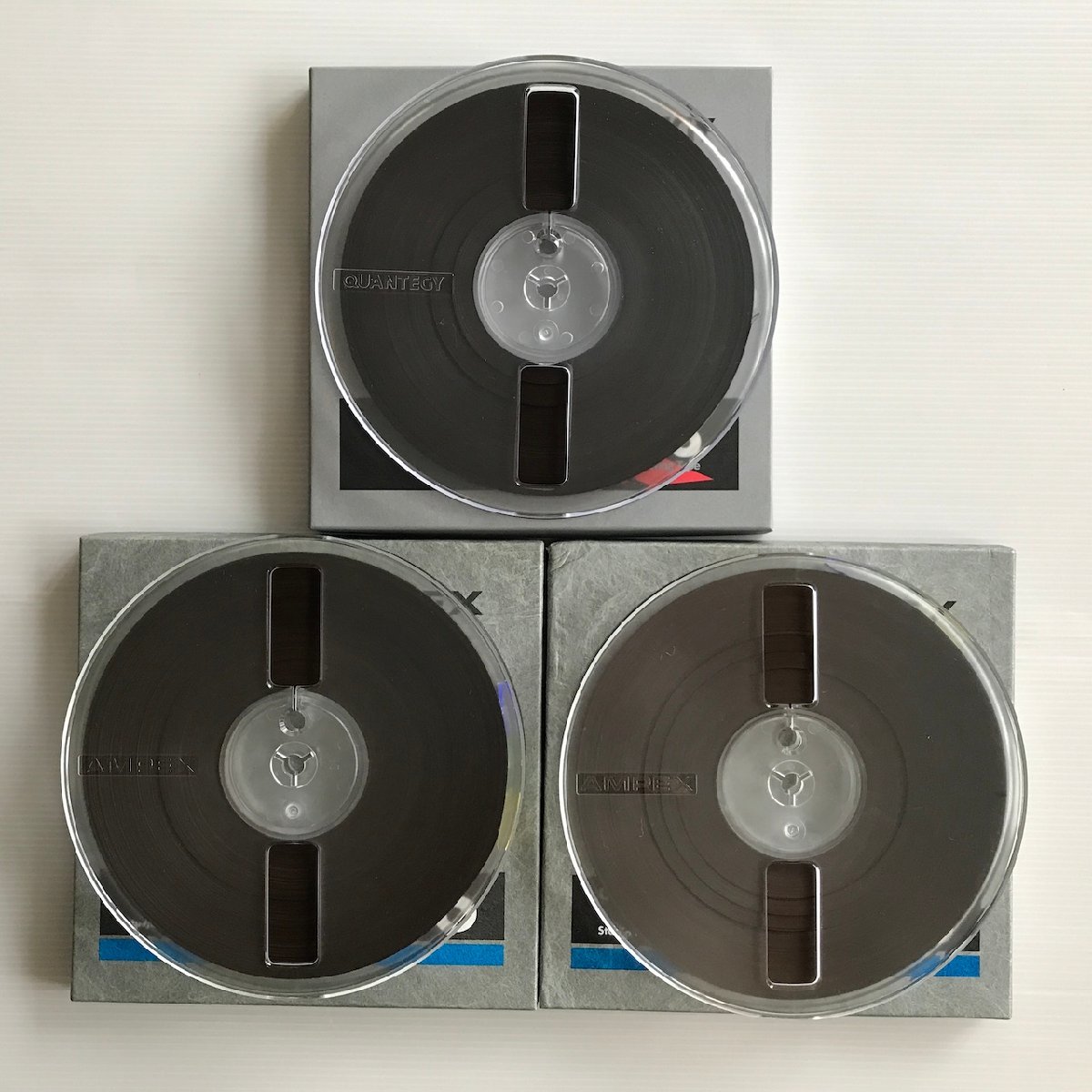 オープンリールテープ 7号 AMPEX 456 QUANTEGY 406 3本セット 未使用 