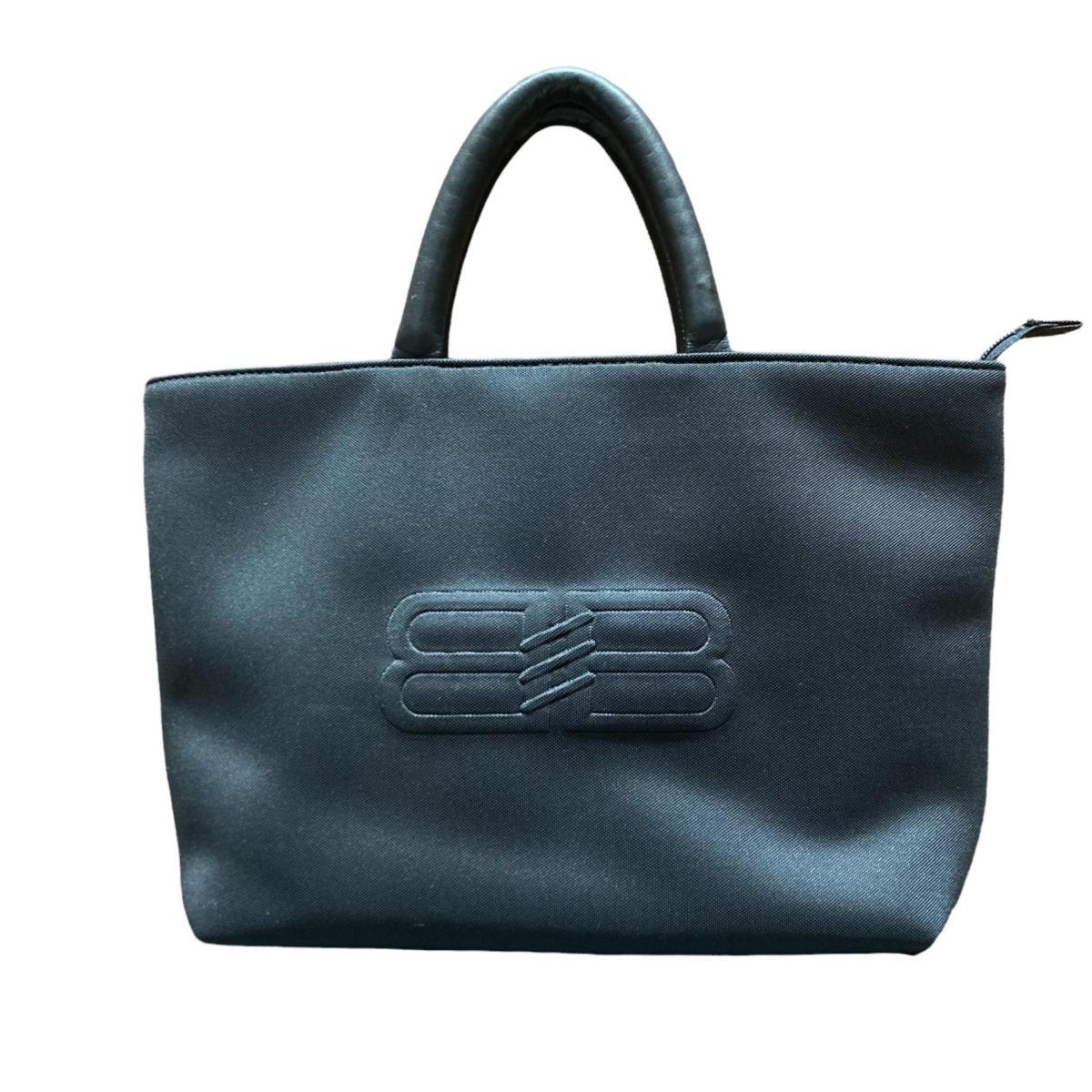 BALENCIAGA バレンシアガ ロゴ ナイロン×レザー トートバッグ ブラック