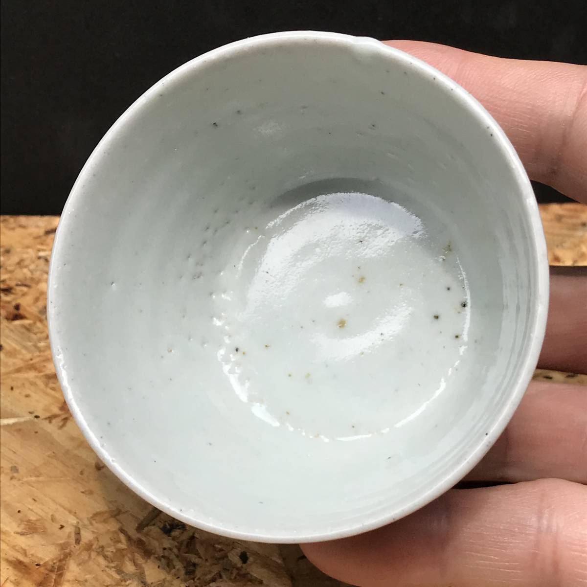 酒器 猪口 盃 ちょこ 小鉢 ぐい呑み ぐい飲み 青磁？の盃 しのぎ 杯