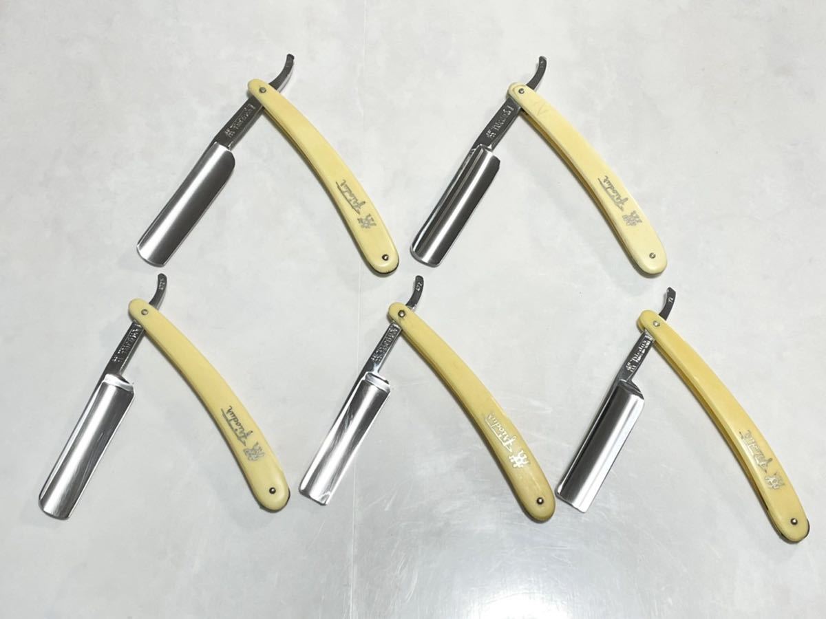 ☆ 希少　西洋剃刀　ヘンケルス 5本セット 大刃　SOLINGEN 理容