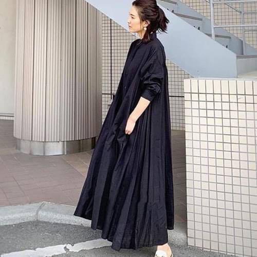  ワンピース フレア ロングシャツワンピース マキシ(XLサイズ以上)｜売買されたオークション情報、yahooの商品情報をアーカイブ公開 - オークファン XLサイズ以上