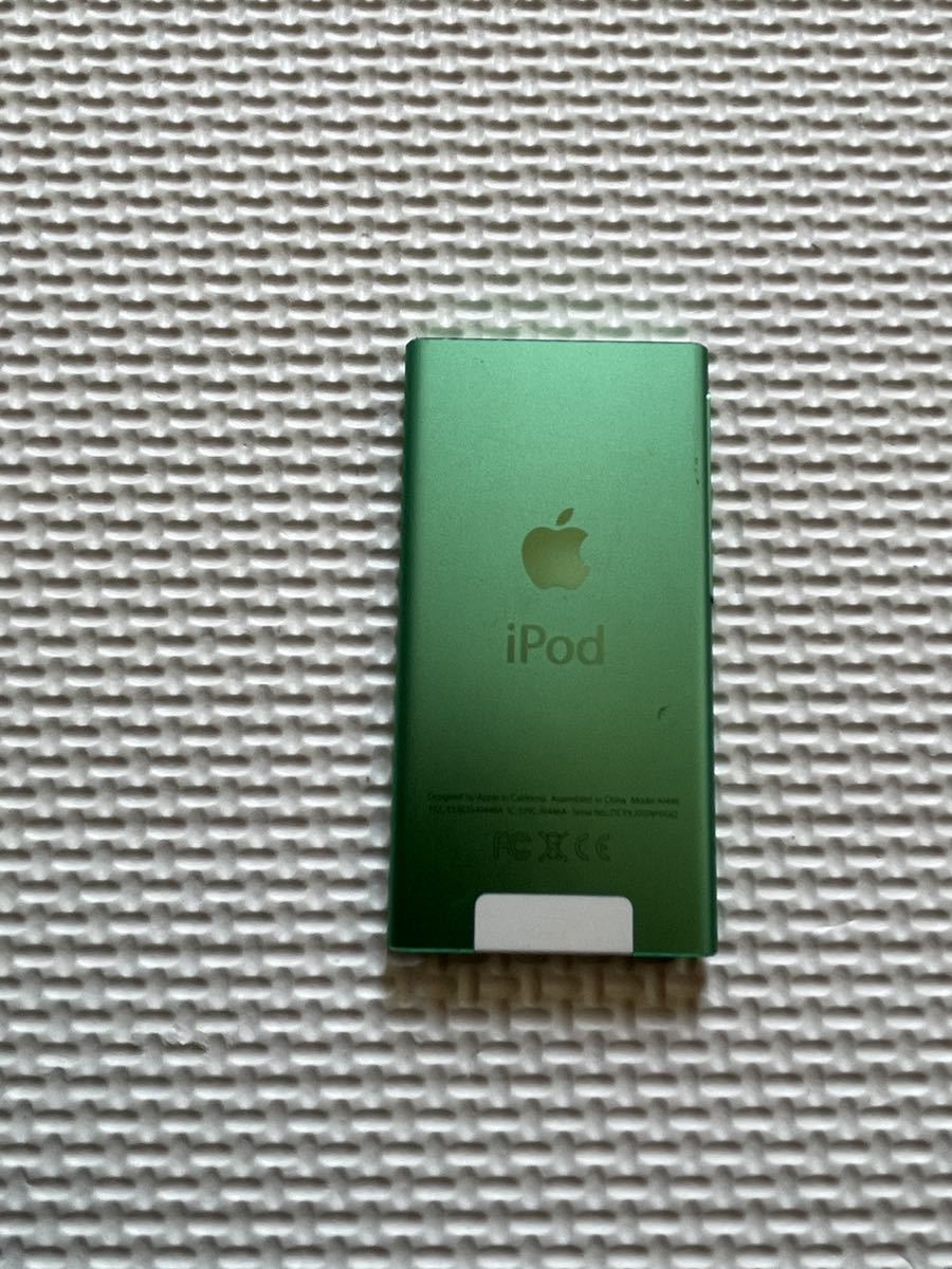 「送料無料」【Apple】中古品　iPod nano アイポッドナノ 第7世代 A1446 MD478J 15GB グリーン　本体のみ