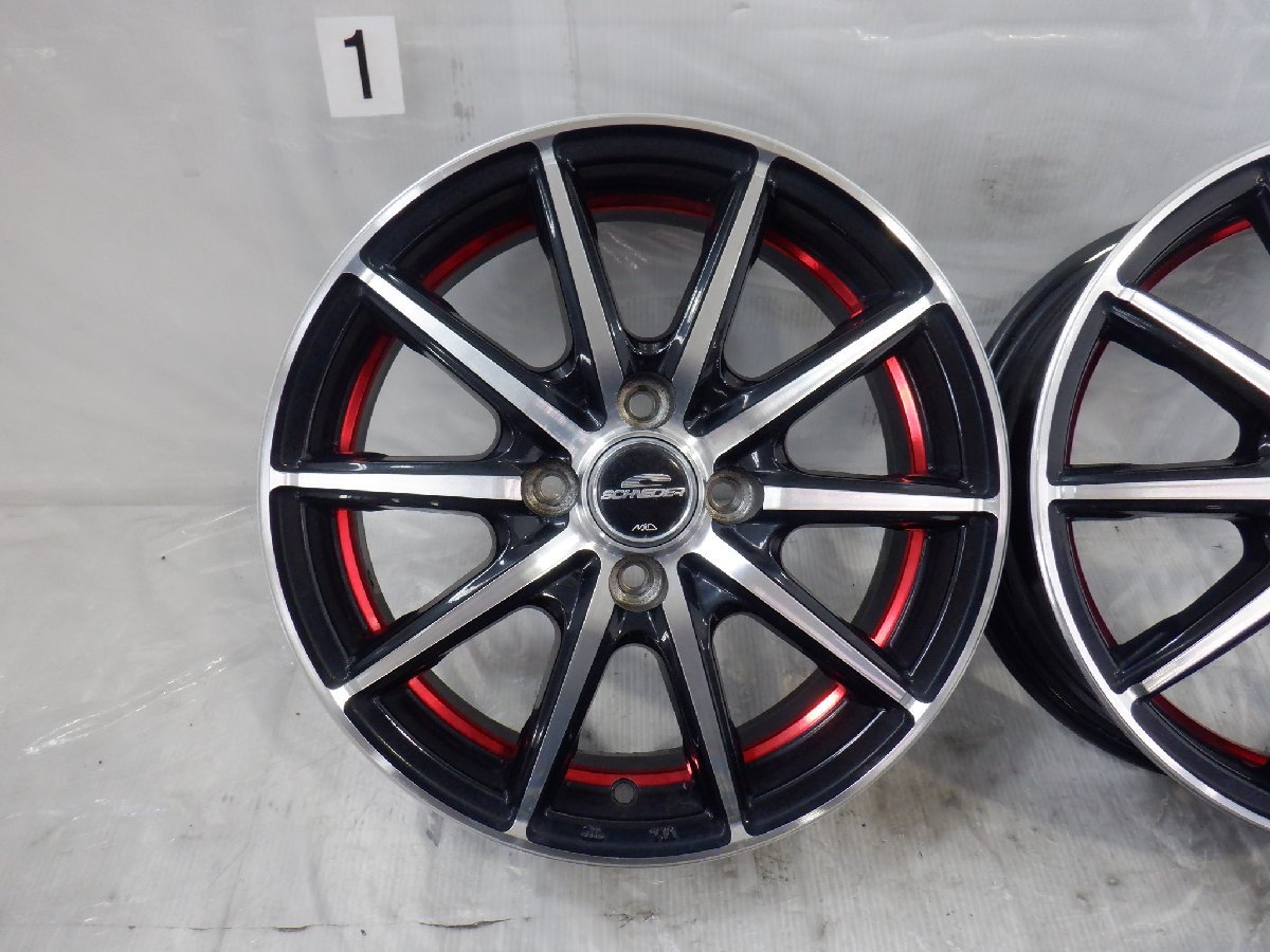 ☆目立った傷（ガリ傷など）無し☆ 4H 100 5.5J +43 15インチ 社外品 