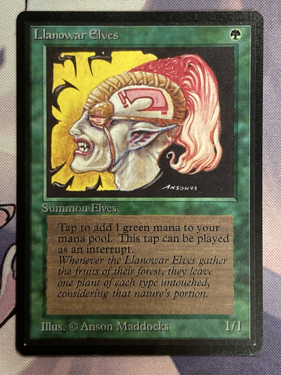 MTG 《ラノワールのエルフ/Llanowar Elves》 β 英語 【公式通販】