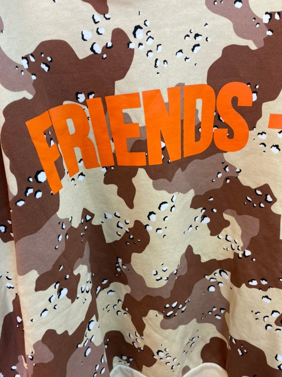 ☆VLONE ヴィーロン☆FRIENDS SAND CAMO HOODIE 迷彩パーカー(メンズ 