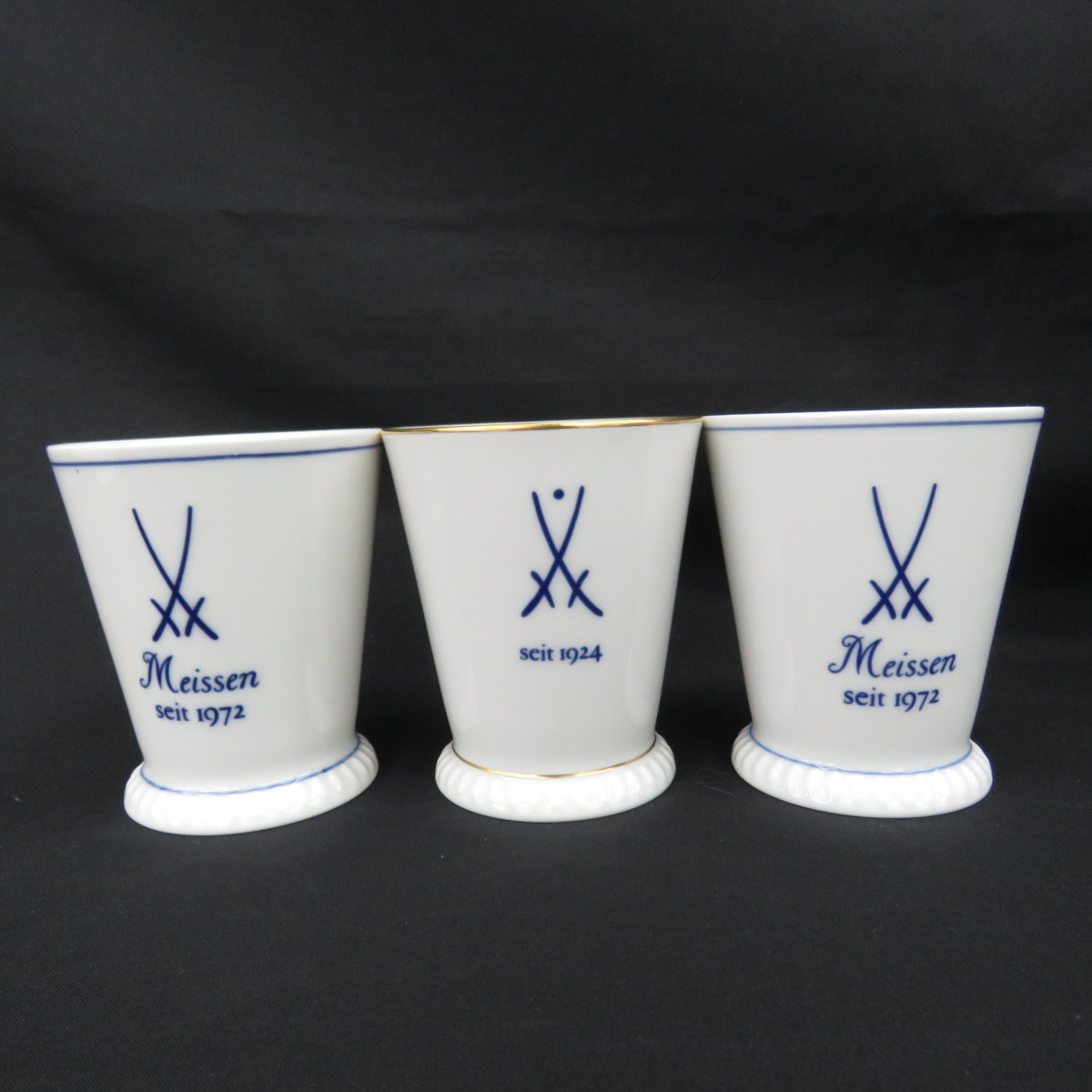 中古品】Meissen マイセン ロゴ アクアティンタ ゴブレット 6点セット 