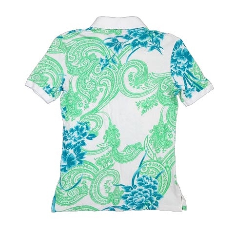 エトロ ETRO ペイズリー 花柄 鹿の子 ポロシャツ ブラウス 半袖
