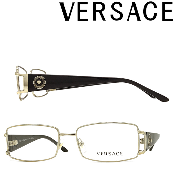 VERSACE メガネフレーム ヴェルサーチェ ベルサーチ ブランド 0VE-1163M-1252 シャンパンゴールド×ブラック