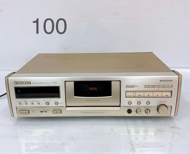 BR38 1円～ カセットデッキ パイオニア PIONEER T-07S 3HEAD 通電OK