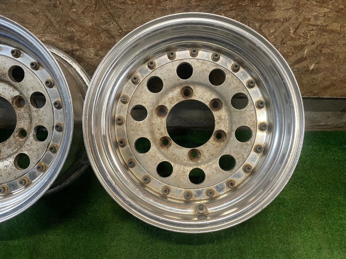 希少 深リム DUNLOP T-E 15インチ 7J ±0 PCD139.7 6H ホイール 4本 