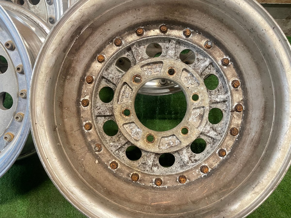 希少 深リム DUNLOP T-E 15インチ 7J ±0 PCD139.7 6H ホイール 4本 