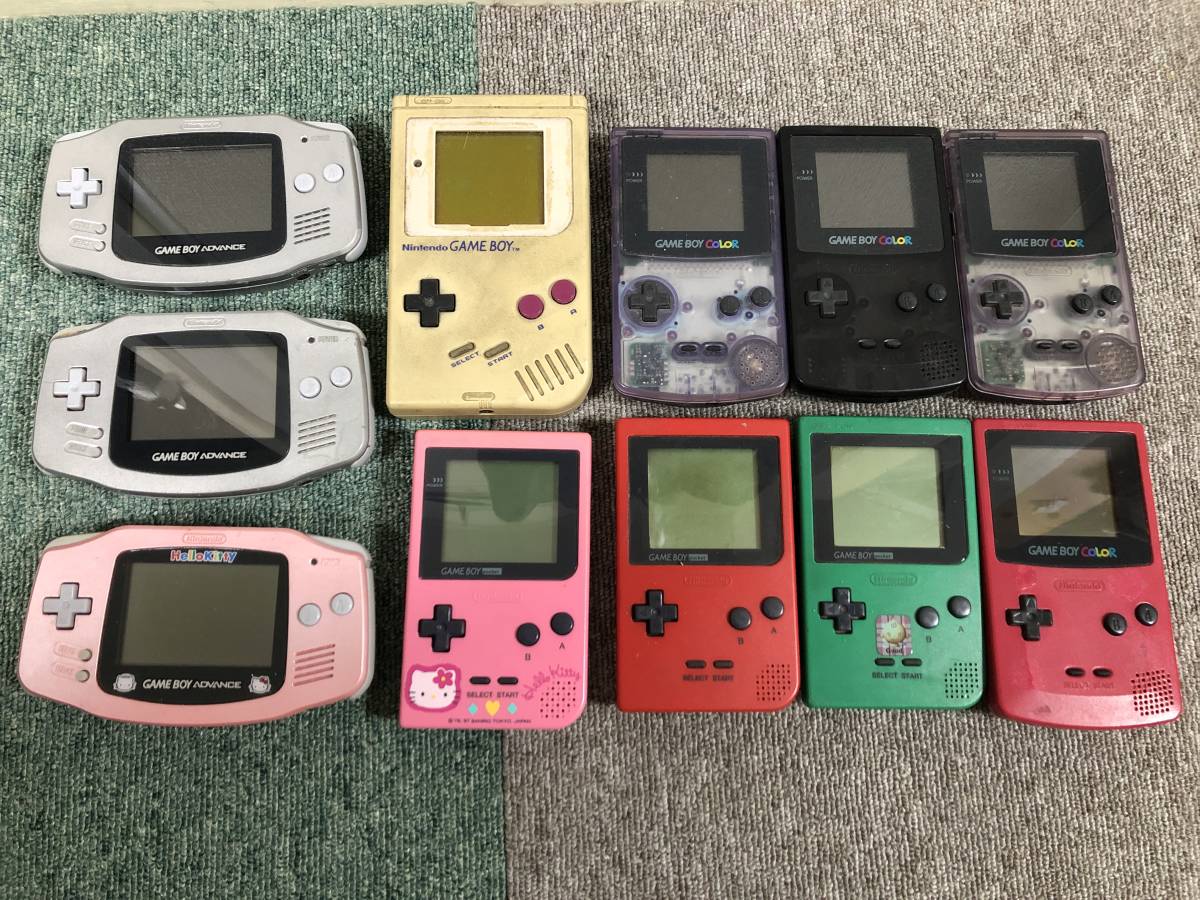 人気セール，定番 初代ゲームボーイ ブロス ハローキティ ゲームボーイポケット 3台 ゲームボーイカラー 4台 アドバンス 3台 計11個 ジャンク(本体)｜売買されたオークション情報、yahooの商品情報をアーカイブ 本体、アクセサリー