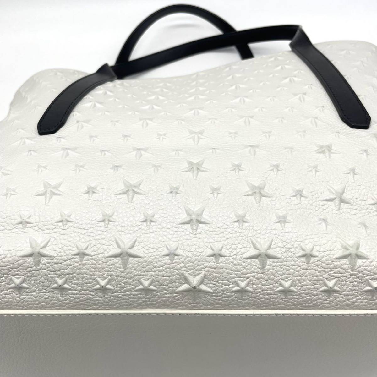 1円〜【美品】JIMMY CHOO サラ トートバッグ Mサイズ カーフレザー 本革