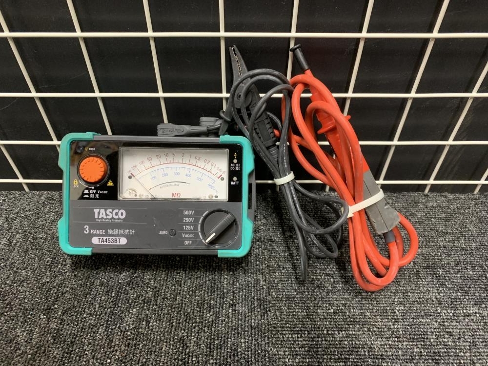 : イチネンTASCO | 株式会社 イチネン TASCO 2レンジ絶縁抵抗計 TA453A-3 DIY・工具 通販モノタロウ 2026年最新Yahoo!オークション 三和電気計器 3レンジアナログ絶縁抵抗計 -絶縁抵抗器の中古品・新品・未使用品一覧 TASCO|絶縁抵抗計|ハードオフ公式通販オフモール|2011960000105117 ＳＴＡ４５３ＢＴ-teraido
