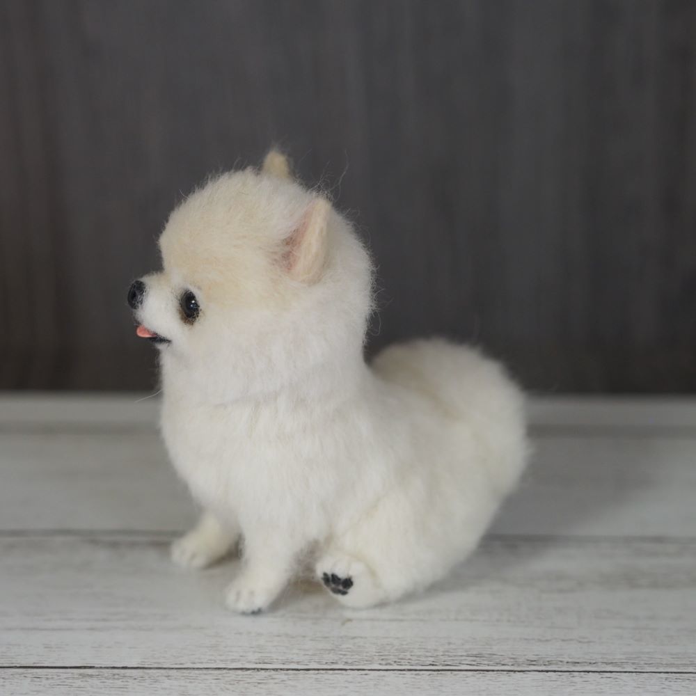 羊毛フェルト 犬 ポメラニアン ハンドメイド サマーカット ミニサイズ 羊毛フェルト 売買されたオークション情報 Yahooの商品情報をアーカイブ公開 オークファン Aucfan Com