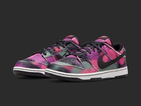 26.0cm Nike Dunk Low Graffiti Pink/Black ナイキ ダンク ロー 