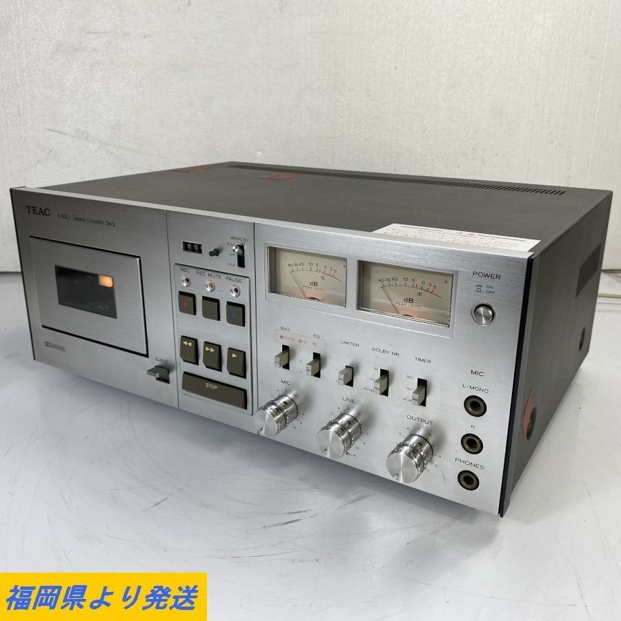 オーディオ機器 TEAC カセットデッキ A-650 ジャンク品