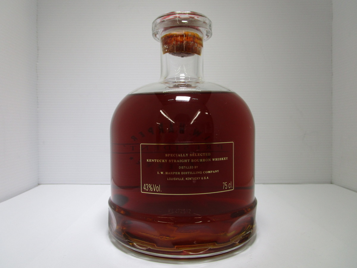 750ml プレジデント リザーブ I.W. 43% I.W.ハーパー ハーパー 未開栓 