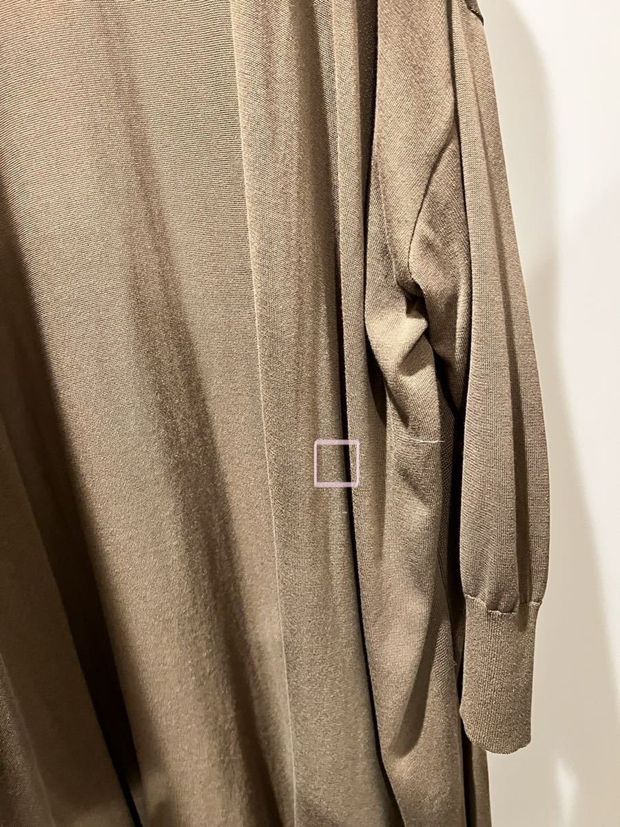 Deuxieme Classe shake code Vネック ロング カーディガン カラー