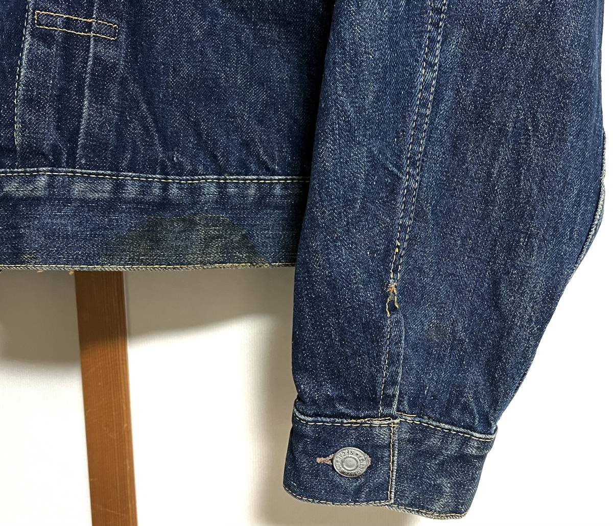ハギ 濃紺 50s~60s Levis507XX 2nd セカンド 実寸42 デニムジャケット 