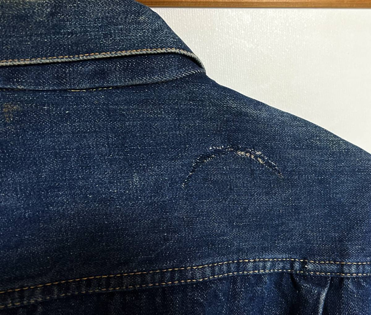 ハギ 濃紺 50s~60s Levis507XX 2nd セカンド 実寸42 デニムジャケット 