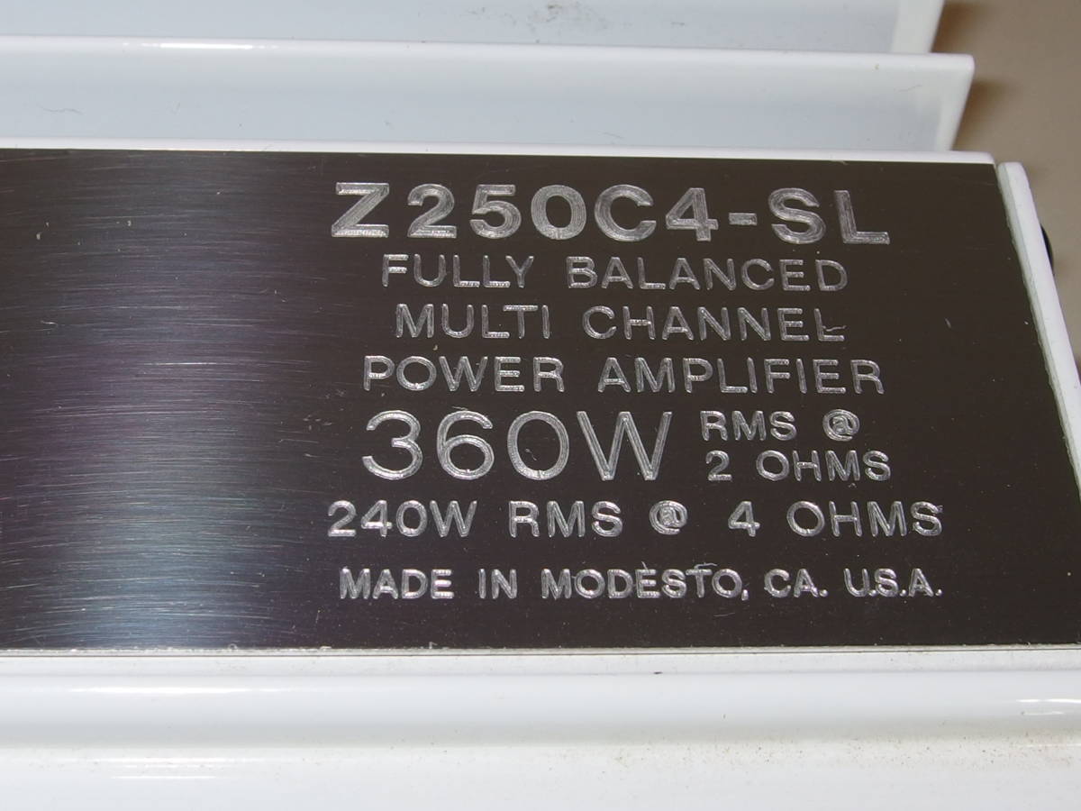 ZAPCO Z250 C4-SL (COMPETITION SERIES) LIMITED EDITION(アンプ