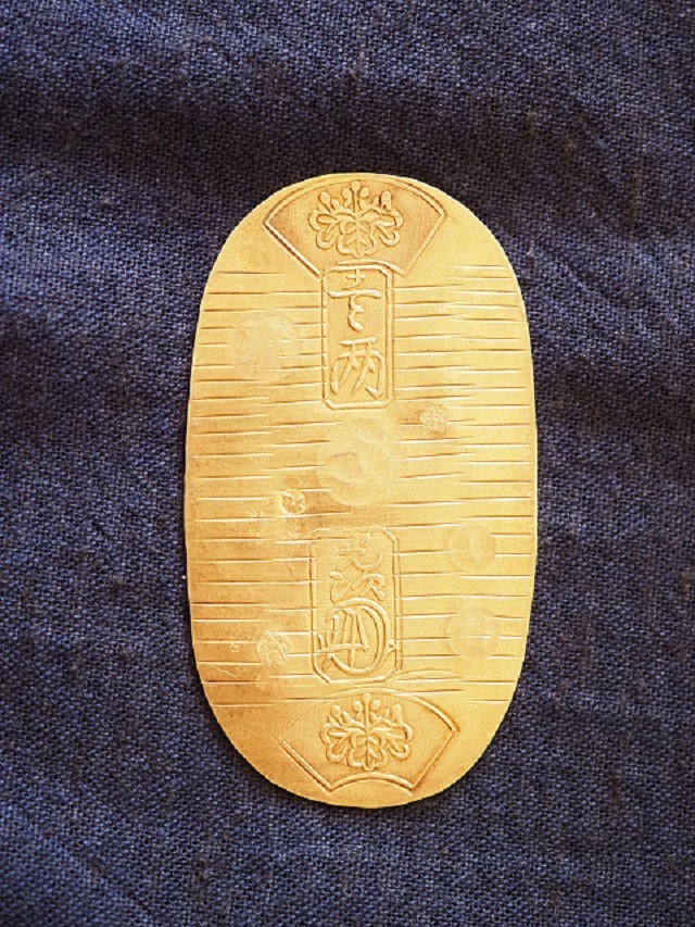 小判 古銭 天保小判金 馬神 七福小判 14金程度 金保有率約62％ 品位