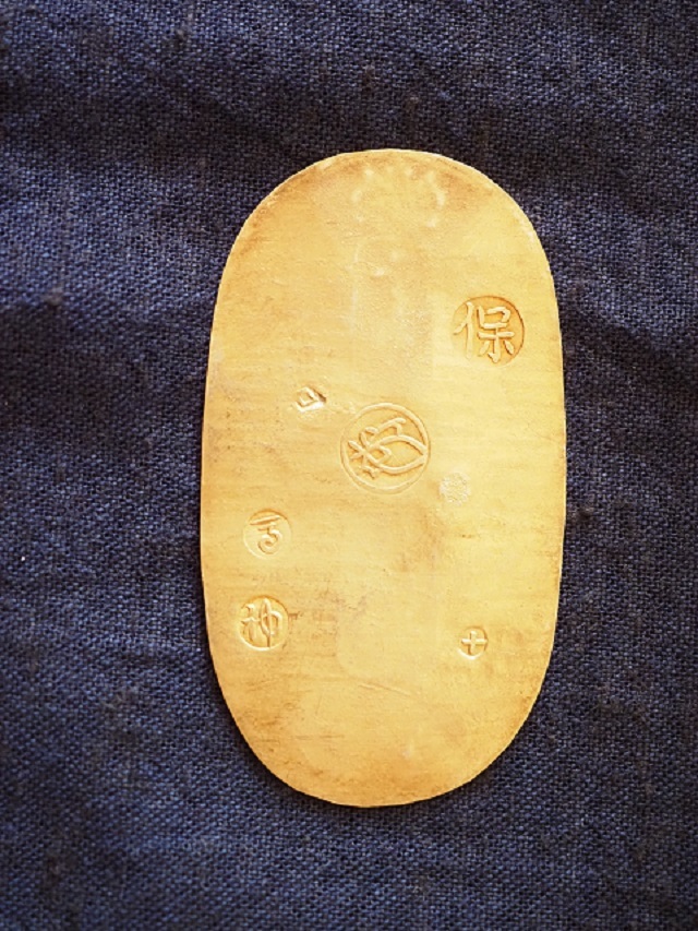 小判 古銭 天保小判金 馬神 七福小判 14金程度 金保有率約62％ 品位