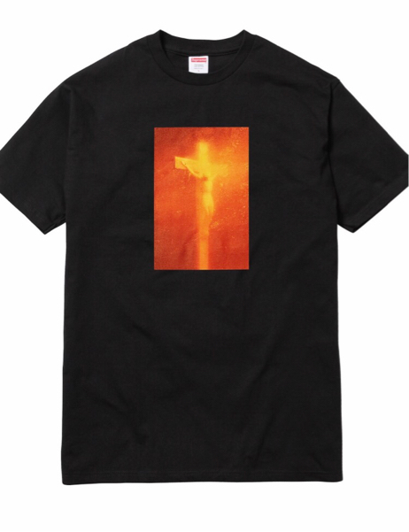 国内正規 □ Supreme Andres Serrano 17AW Piss Christ Tee ピス 