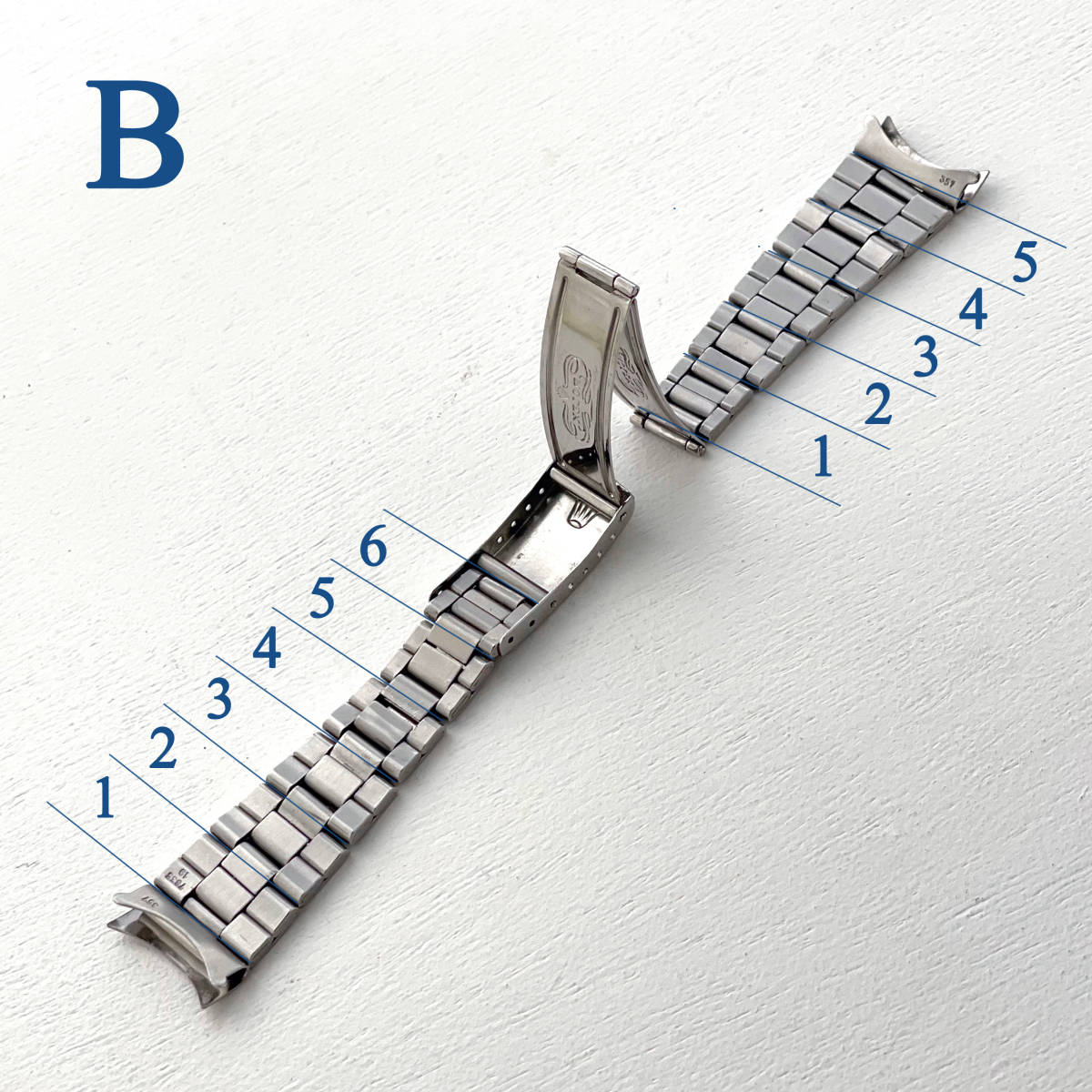19mm 0 純正 巻きブレス 弓カン | ROLEX 1 1972年製 ロレックス 純正 