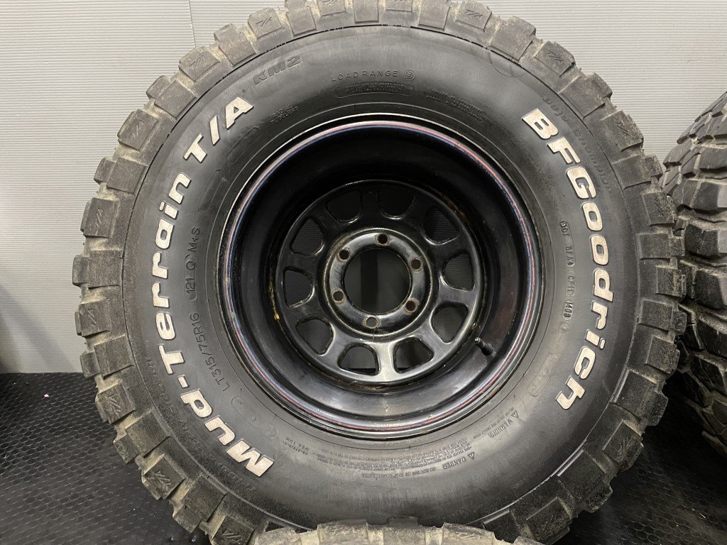 【BF Goodrich Mud-Terrain T/A KM2 LT315/75R16】夏タイヤ【デイトナ 16インチ 10J6HPCD139.7約-30】バリ溝 深リム　(VTD580MS) クレジットカード QRコード決済可能 BF Goodrich Mud-Terrain T/A KM2 LT315/75R16】夏タイヤ【デイトナ 16
