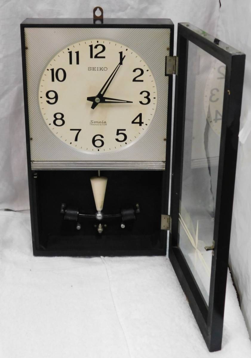 SEIKO Sonola掛時計トランジスタ式 セイコーソノーラ古時計 昭和レトロ