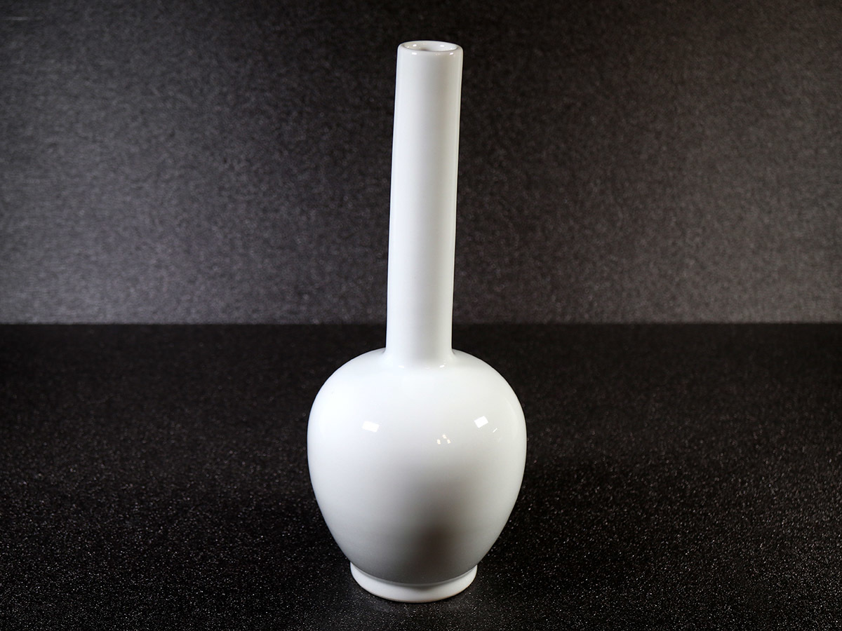 三浦竹泉　白磁鶴首　花瓶　共箱　H24cm 三浦竹泉 白磁鶴首 花瓶 共箱 H24cm Yahoo!オークション - 「三浦