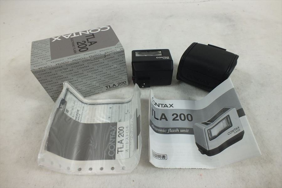 CONTAX TLA200 純正フラッシュ 箱/ケース付 発光確認済 TTL対応 CONTAX