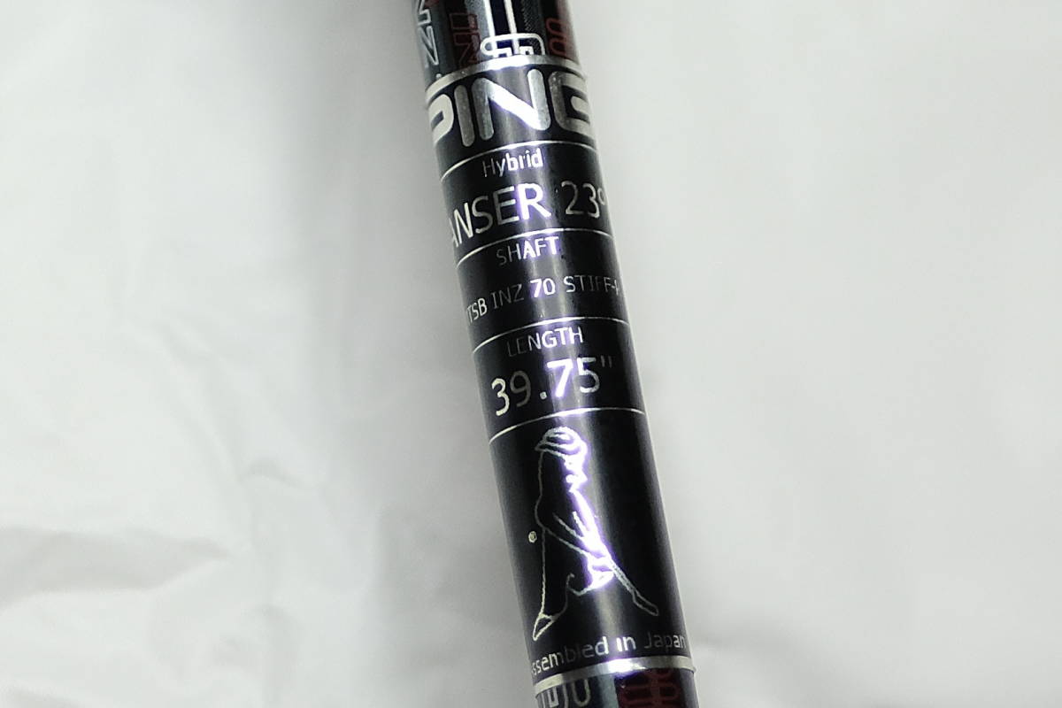 ピン PING ANSER ユーティリティ 23° 純正シャフトINZ 70 SR ANSER