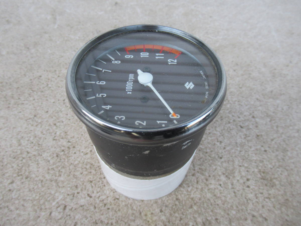 GS400 GS400E GS425 スズキ純正 メーター タコメーター 12000rpm 中古 