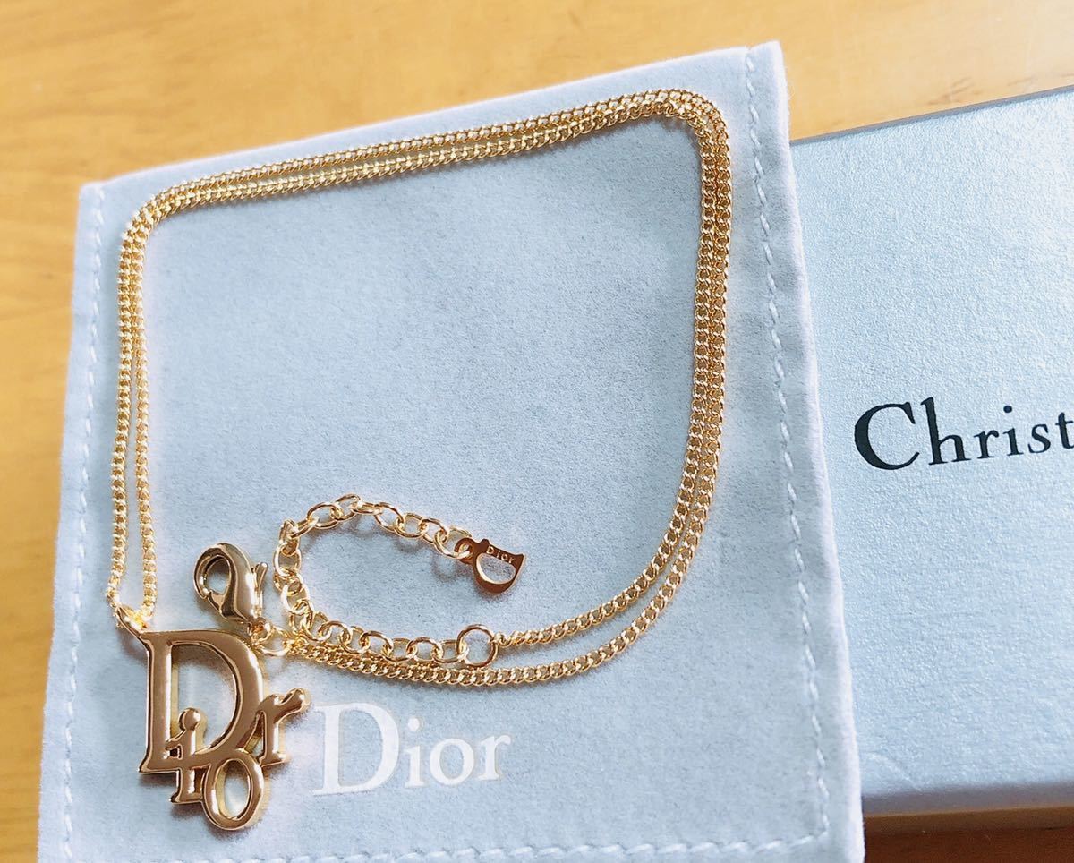 Christian Dior ディオール ネックレス ゴールド ロゴ Dior Christian 