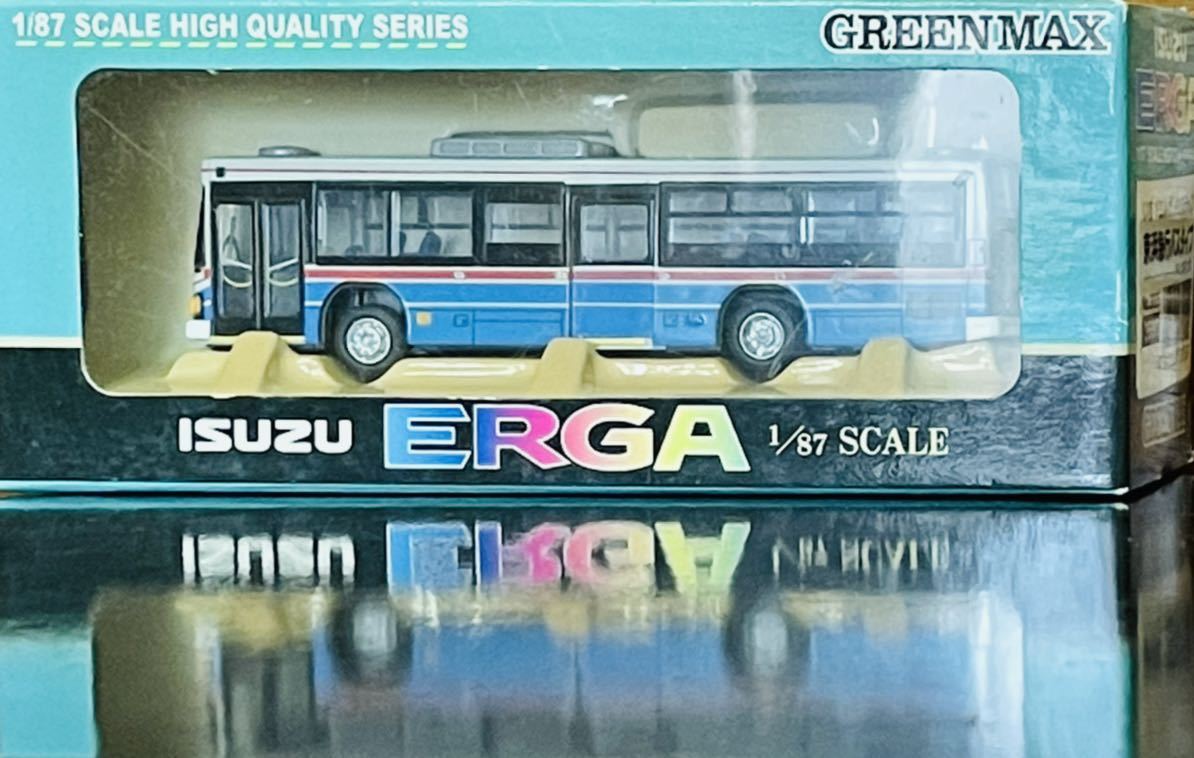 1/87 GREENMAX ISUZU ERGA いすゞ エルガ　ノンステップ 京浜急行　バス　タイプ　& 小田急バス　ハイクオリティ　2台　セット
