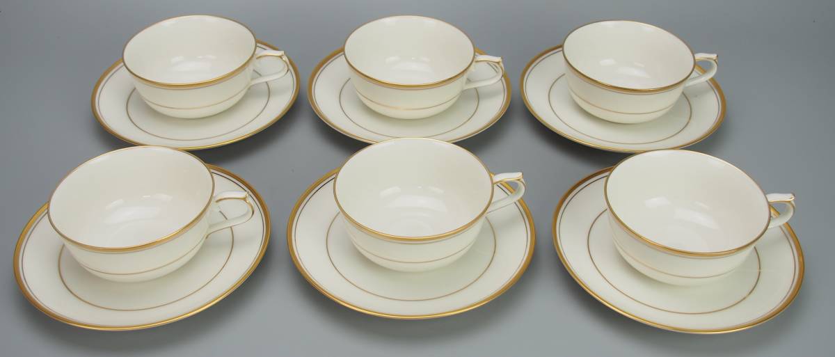 AZ-261 Noritake Tuory China LINTON 金彩 ティーセット 未使用 箱付