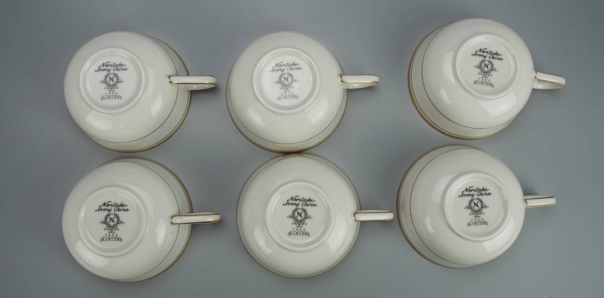AZ-261 Noritake Tuory China LINTON 金彩 ティーセット 未使用 箱付