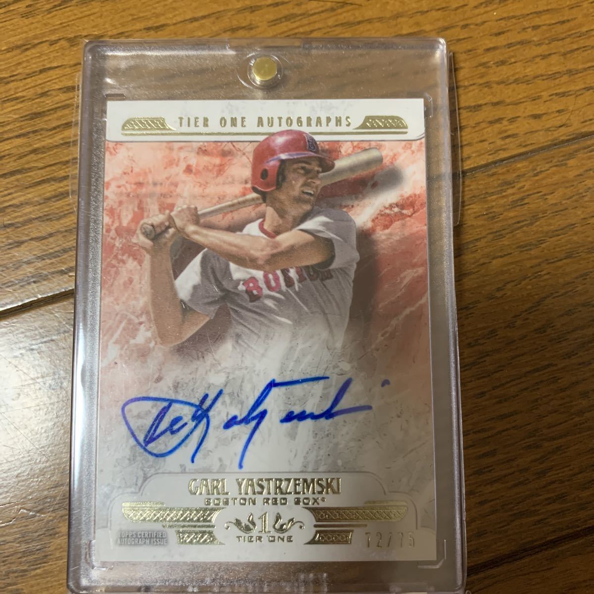 Carl 0 Topps Tier One Autographs Ink Yastrzemski Copper #T1ACY 