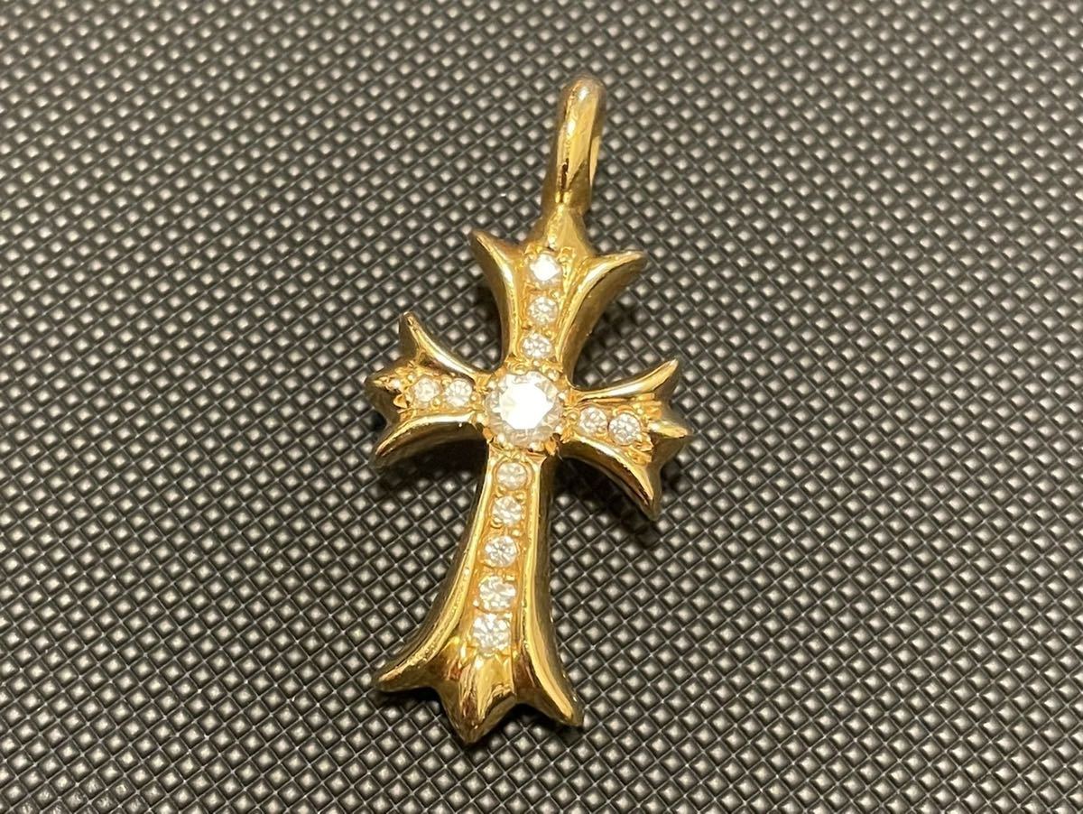 クロムハーツ 22k Chrome Hearts CHタイニーファットクロス パヴェ